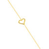 TOMEI Lusso Italia Heart Bracelet, Yellow Gold 916
