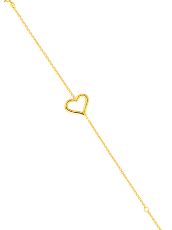 TOMEI Lusso Italia Heart Bracelet, Yellow Gold 916