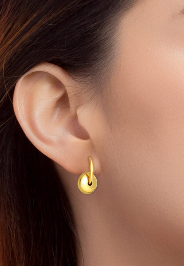 TOMEI Lusso Italia Lock Earrings, Yellow Gold 916