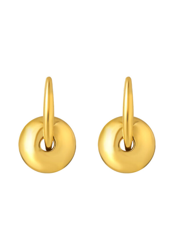 TOMEI Lusso Italia Lock Earrings, Yellow Gold 916