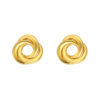 TOMEI Lusso Italia Knot Earrings, Yellow Gold 916
