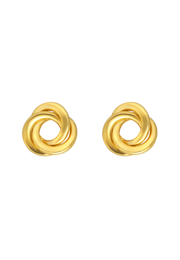 TOMEI Lusso Italia Knot Earrings, Yellow Gold 916