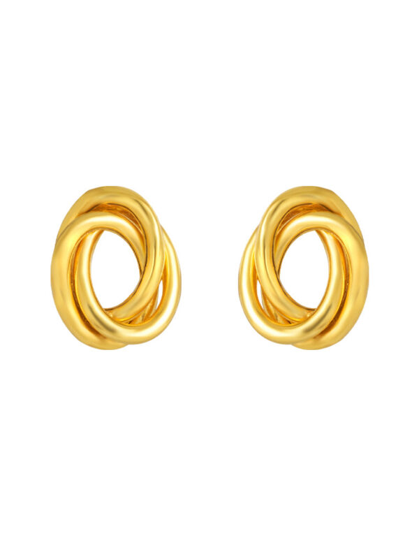 TOMEI Lusso Italia Knot Earrings, Yellow Gold 916