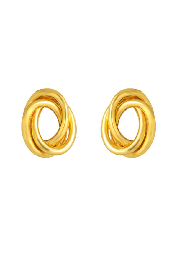 TOMEI Lusso Italia Knot Earrings, Yellow Gold 916