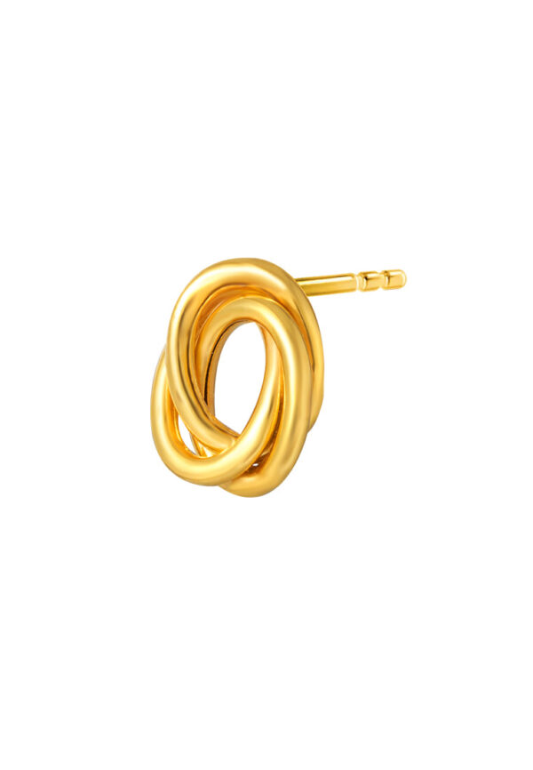 TOMEI Lusso Italia Knot Earrings, Yellow Gold 916
