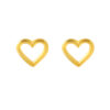 TOMEI Lusso Italia Heart Shape Earrings, Yellow Gold 916