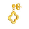TOMEI Lusso Italia Clover Earrings, Yellow Gold 916