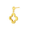 TOMEI Lusso Italia Clover Earrings, Yellow Gold 916
