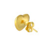 TOMEI Lusso Italia Lasered Heart Earrings, Yellow Gold 916