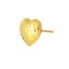 TOMEI Lusso Italia Lasered Heart Earrings, Yellow Gold 916