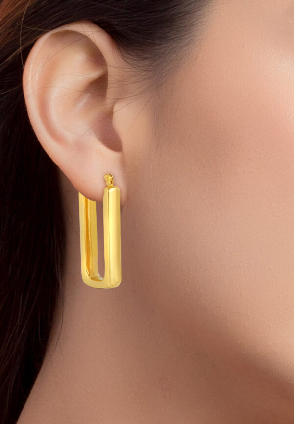 TOMEI Lusso Italia Hoop Earrings, Yellow Gold 916