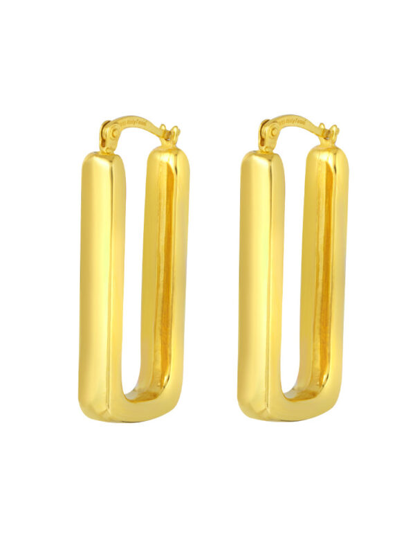 TOMEI Lusso Italia Hoop Earrings, Yellow Gold 916