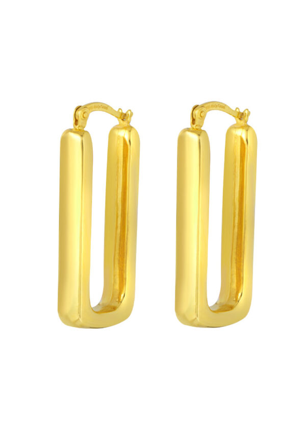 TOMEI Lusso Italia Hoop Earrings, Yellow Gold 916