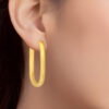 TOMEI Lusso Italia Hoop Earrings, Yellow Gold 916