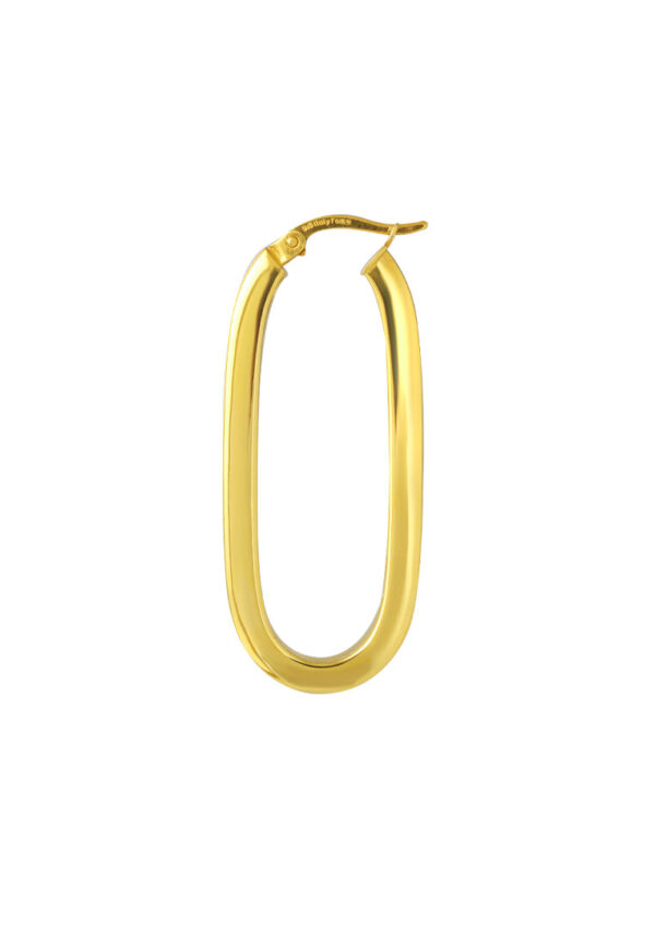 TOMEI Lusso Italia Hoop Earrings, Yellow Gold 916