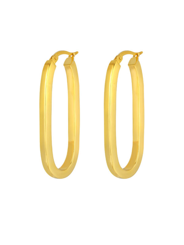 TOMEI Lusso Italia Hoop Earrings, Yellow Gold 916
