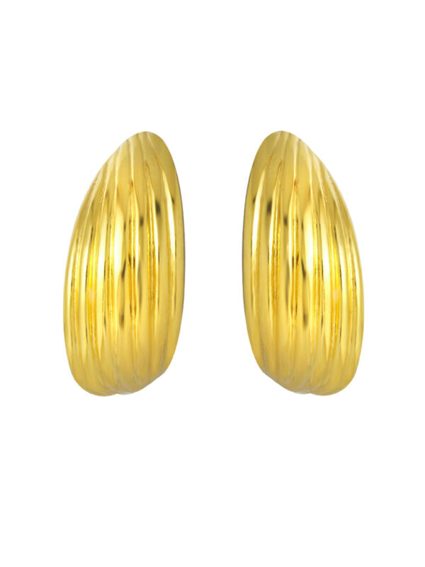 TOMEI Lusso Italia Shell Earrings, Yellow Gold 916