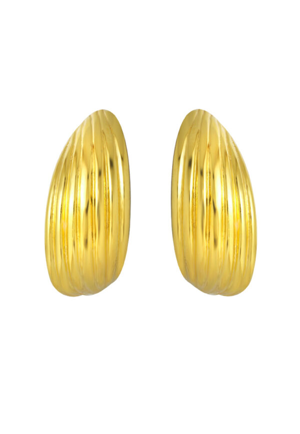 TOMEI Lusso Italia Shell Earrings, Yellow Gold 916