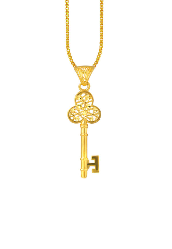 TOMEI Lusso Italia Key Pendant, Yellow Gold 916