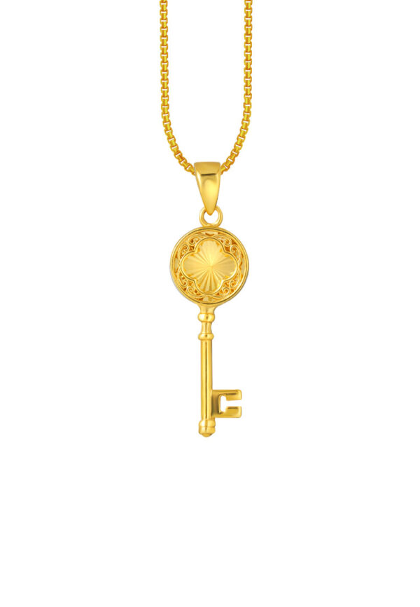 TOMEI Lusso Italia Key Pendant, Yellow Gold 916