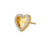 TOMEI Lusso Italia Dual-Tone Heart Earrings, Yellow Gold 916