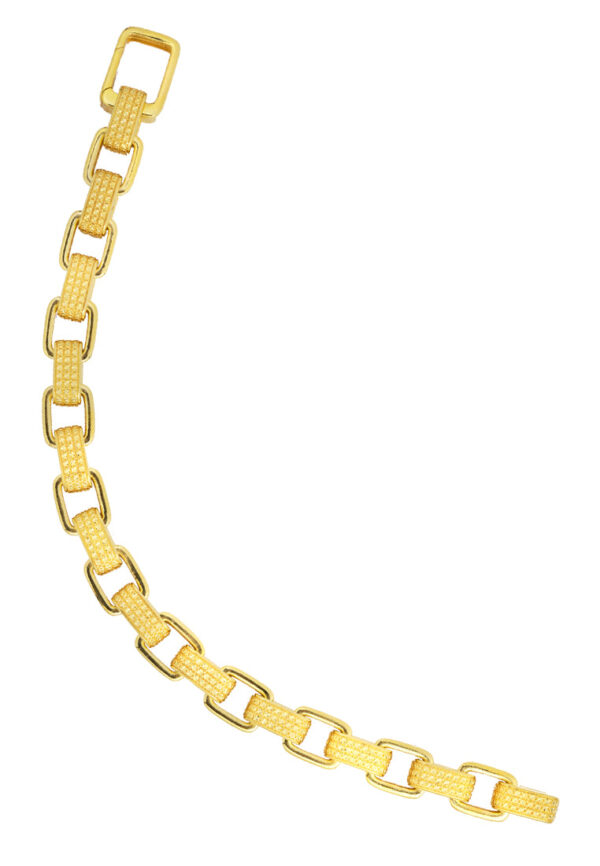 TOMEI Diamond Cut Collection Strong Link Bracelet, Yellow Gold 916