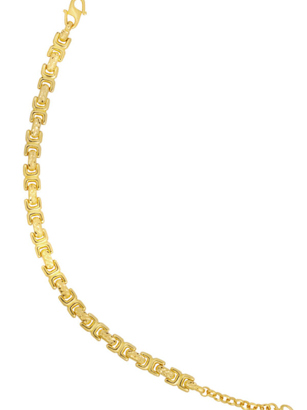 TOMEI C-Linked Bracelet, Yellow Gold 916