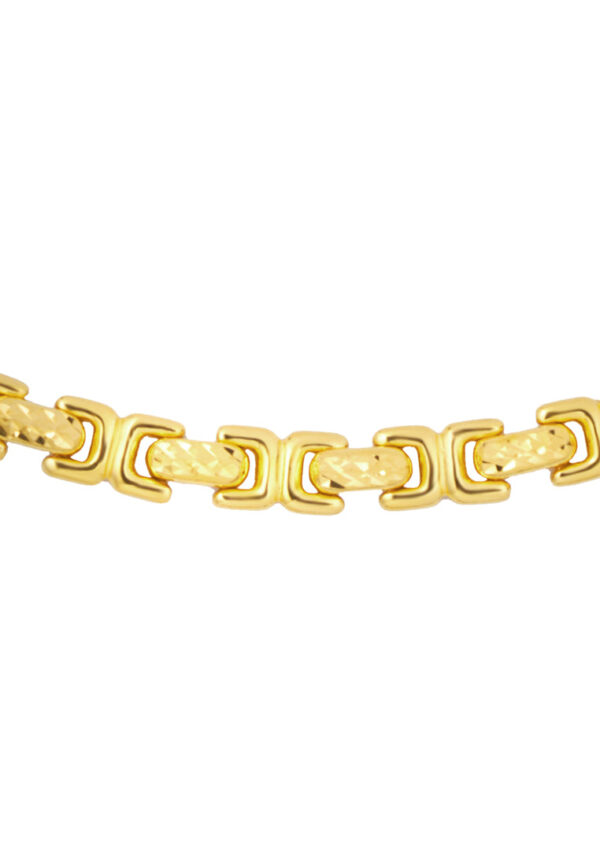 TOMEI C-Linked Bracelet, Yellow Gold 916