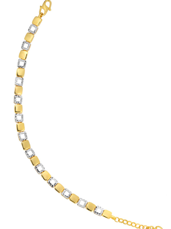 TOMEI Dual-Tone Bracelet, Yellow Gold 916
