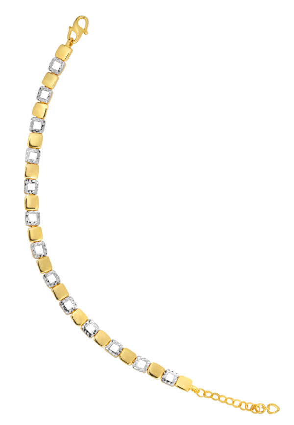 TOMEI Dual-Tone Bracelet, Yellow Gold 916