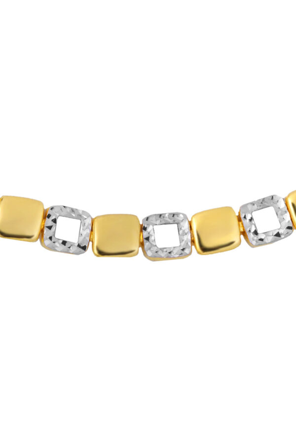 TOMEI Dual-Tone Bracelet, Yellow Gold 916