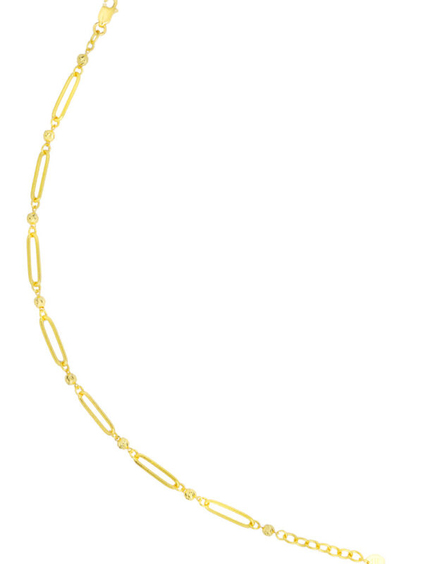 TOMEI Bead Linked Bracelet, Yellow Gold 916