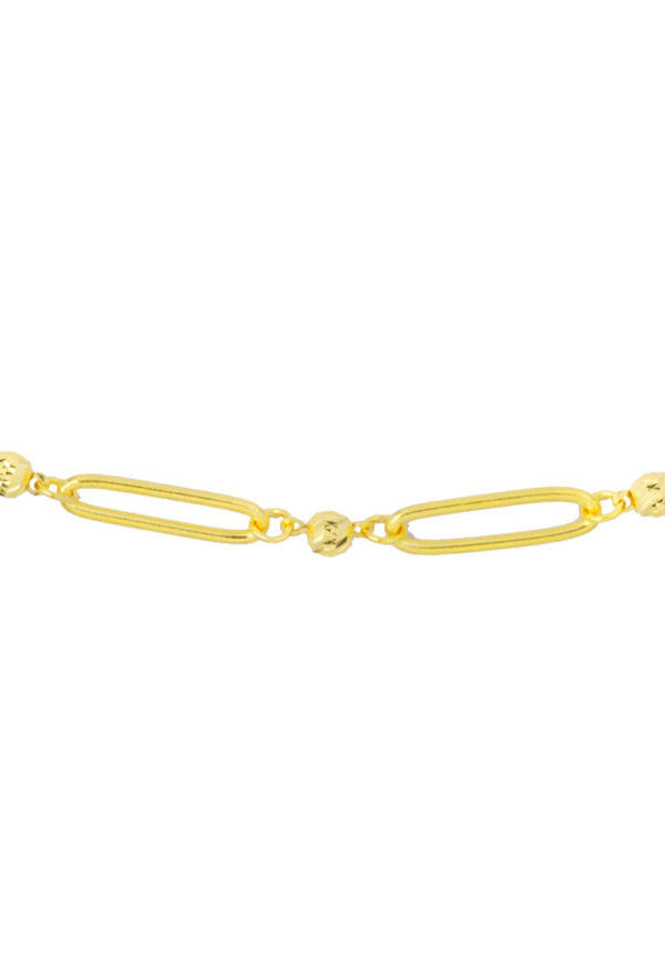 TOMEI Bead Linked Bracelet, Yellow Gold 916