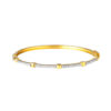 TOMEI Diamond Cut Collection Bangle, Yellow Gold 916