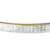 TOMEI Dual-Tone Lasered Cut Bangle, Yellow Gold 916