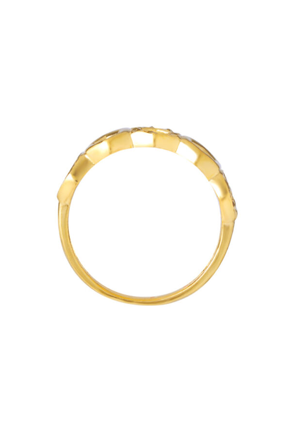 TOMEI Honeycomb Ring, Yellow Gold 916