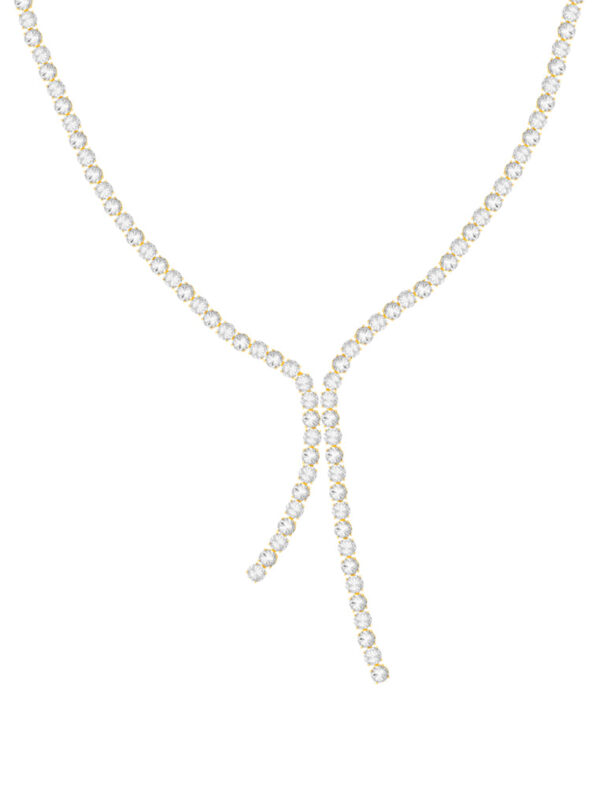 TOMEI Diamond Cut Collection Eternity Necklace, Yellow Gold 916