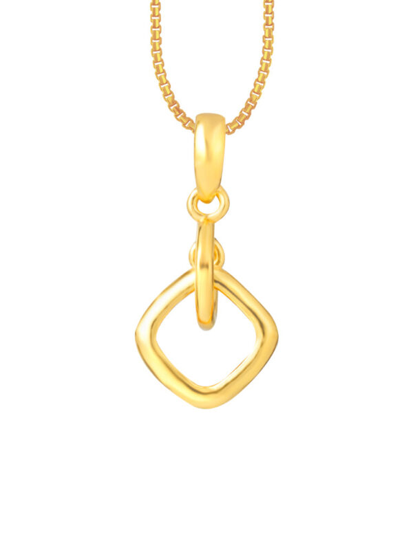 TOMEI Geometrical Link Pendant, Yellow Gold 916