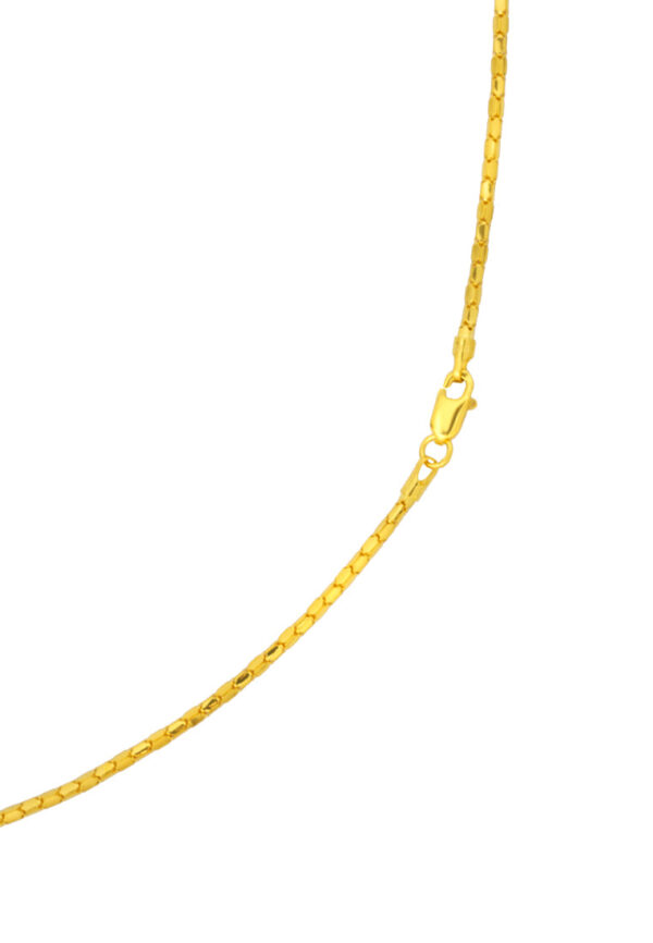 TOMEI Bamboo Tube Necklace, Yellow Gold 916
