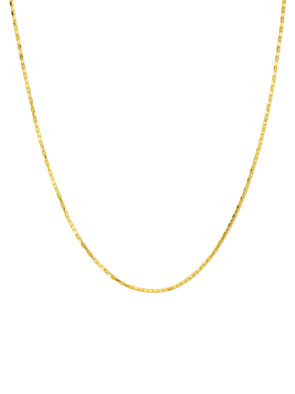 TOMEI Bamboo Tube Necklace, Yellow Gold 916