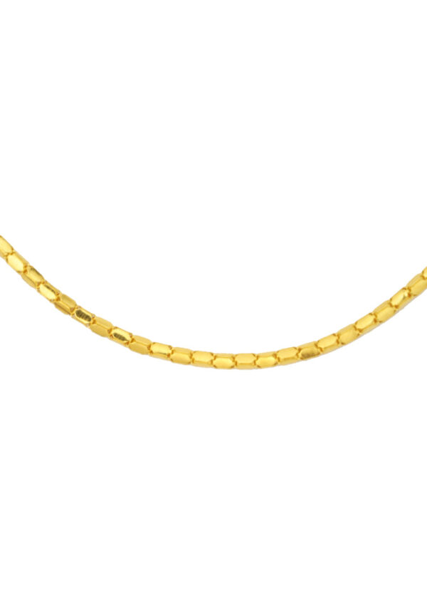 TOMEI Bamboo Tube Necklace, Yellow Gold 916
