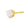 TOMEI Diamond Cut Collection Solitaire Earrings, Yellow Gold 916