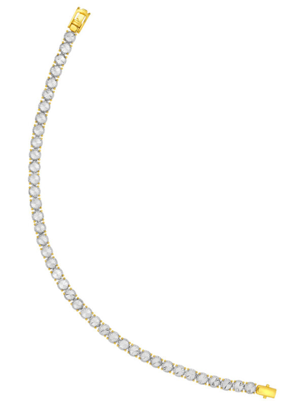TOMEI Diamond Cut Collection Eternity Bracelet, Yellow Gold 916