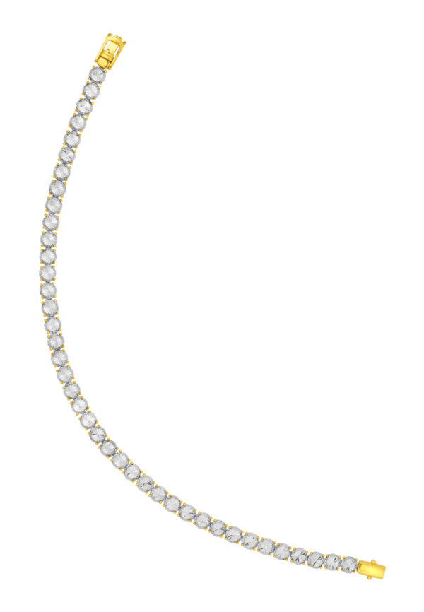 TOMEI Diamond Cut Collection Eternity Bracelet, Yellow Gold 916