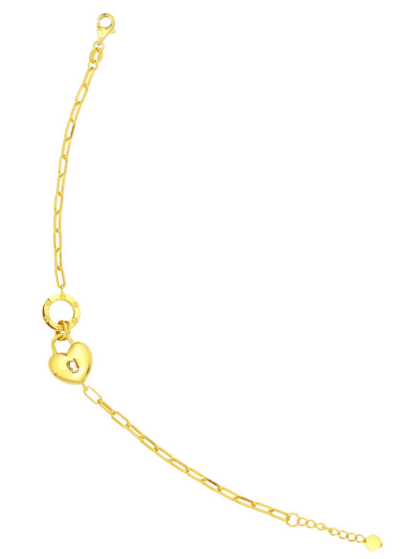 TOMEI Love Lock Bracelet, Yellow Gold 916