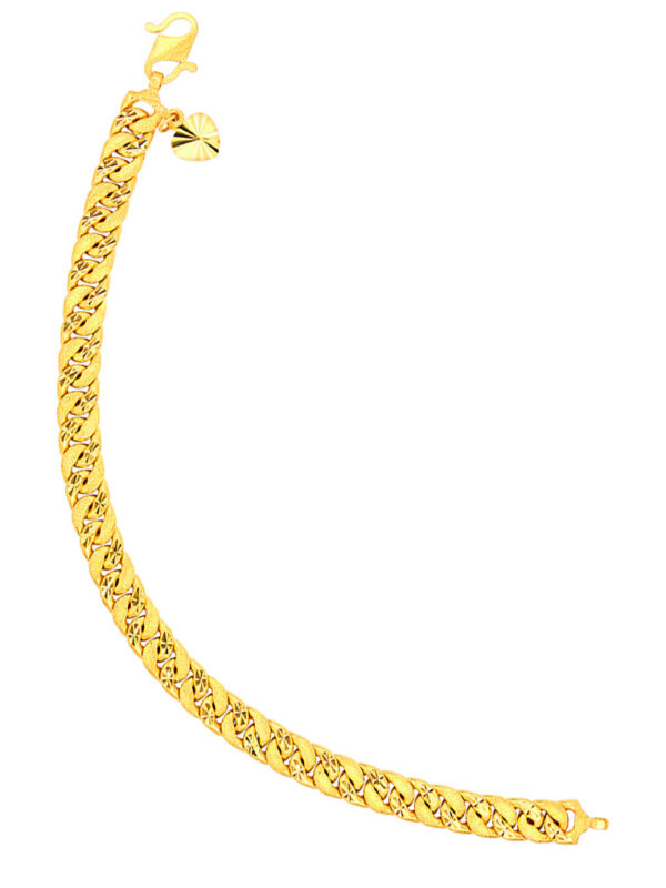 TOMEI Curb Bracelet, Yellow Gold 916