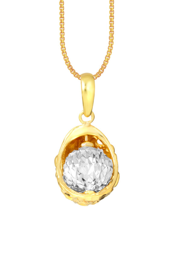 TOMEI Bead In Cradle Pendant, Yellow Gold 916