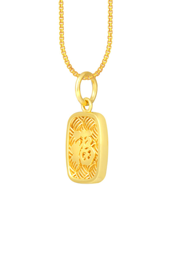 TOMEI Fu Pendant, Yellow Gold 916
