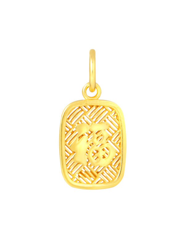 TOMEI Fu Pendant, Yellow Gold 916