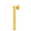 TOMEI Diamond Cut Collection Eternity Earrings, Yellow Gold 916